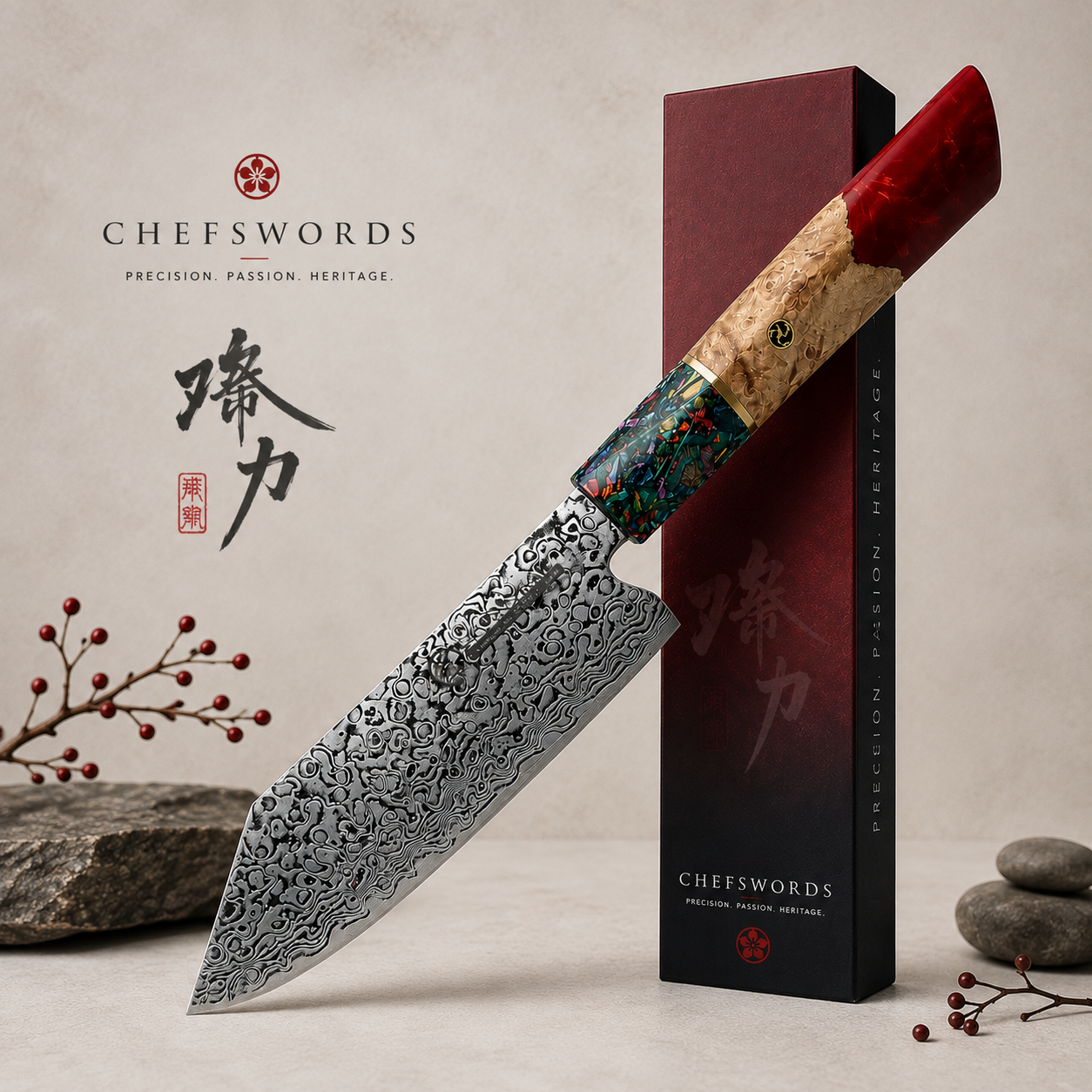 Chefswords™ Red Bunka 5.5”