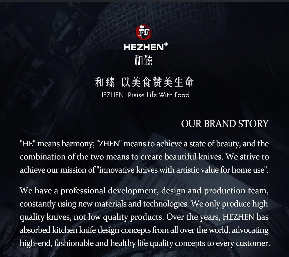 HEZHEN 1PC-4PC Kitchen Knife Set