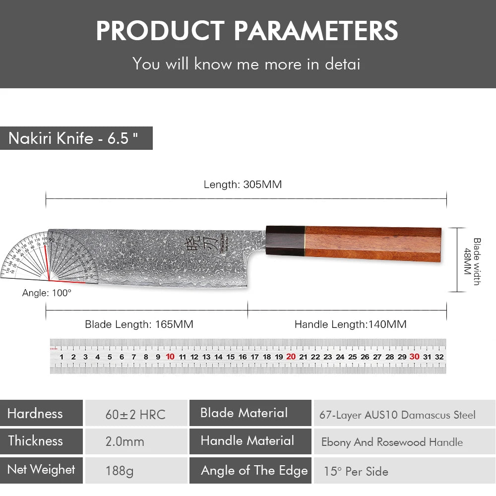 6.5" Nakiri Knife