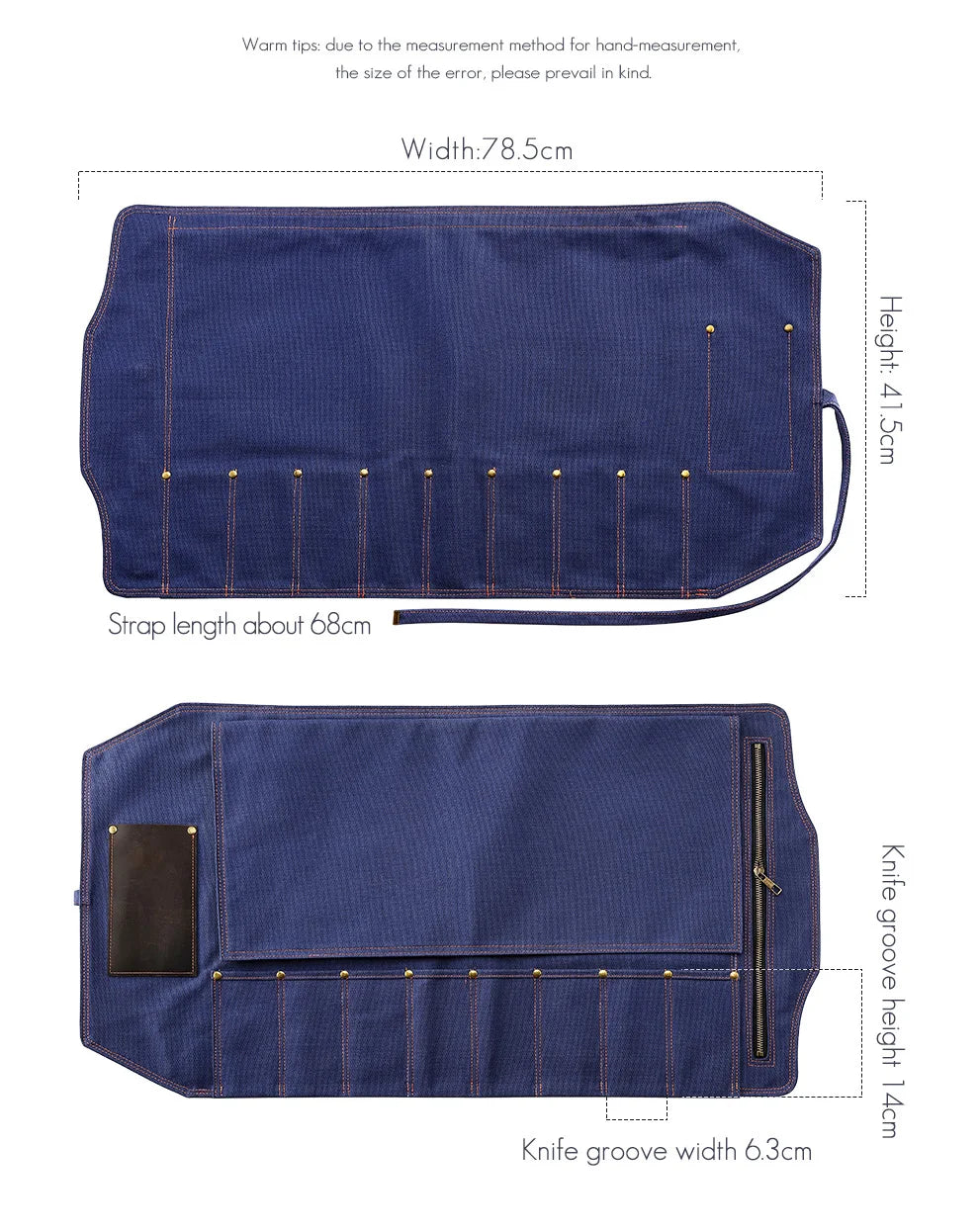 Chefswords Portable Rolling Knife Bag