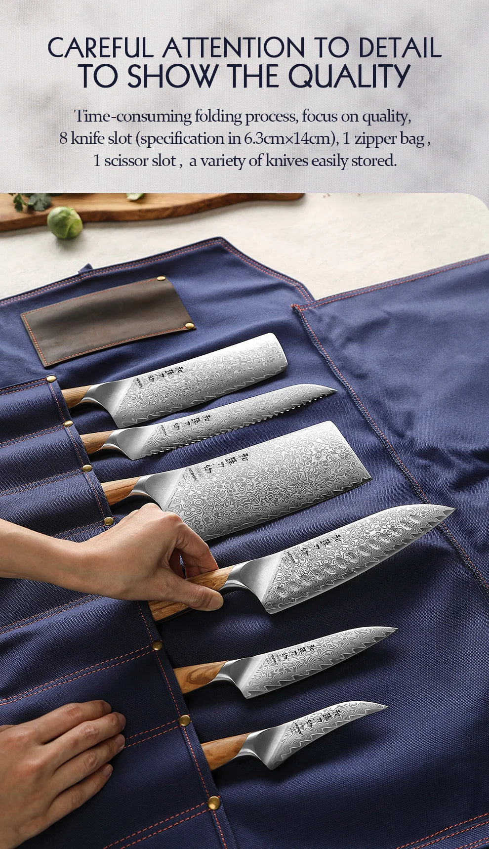 Chefswords Portable Rolling Knife Bag