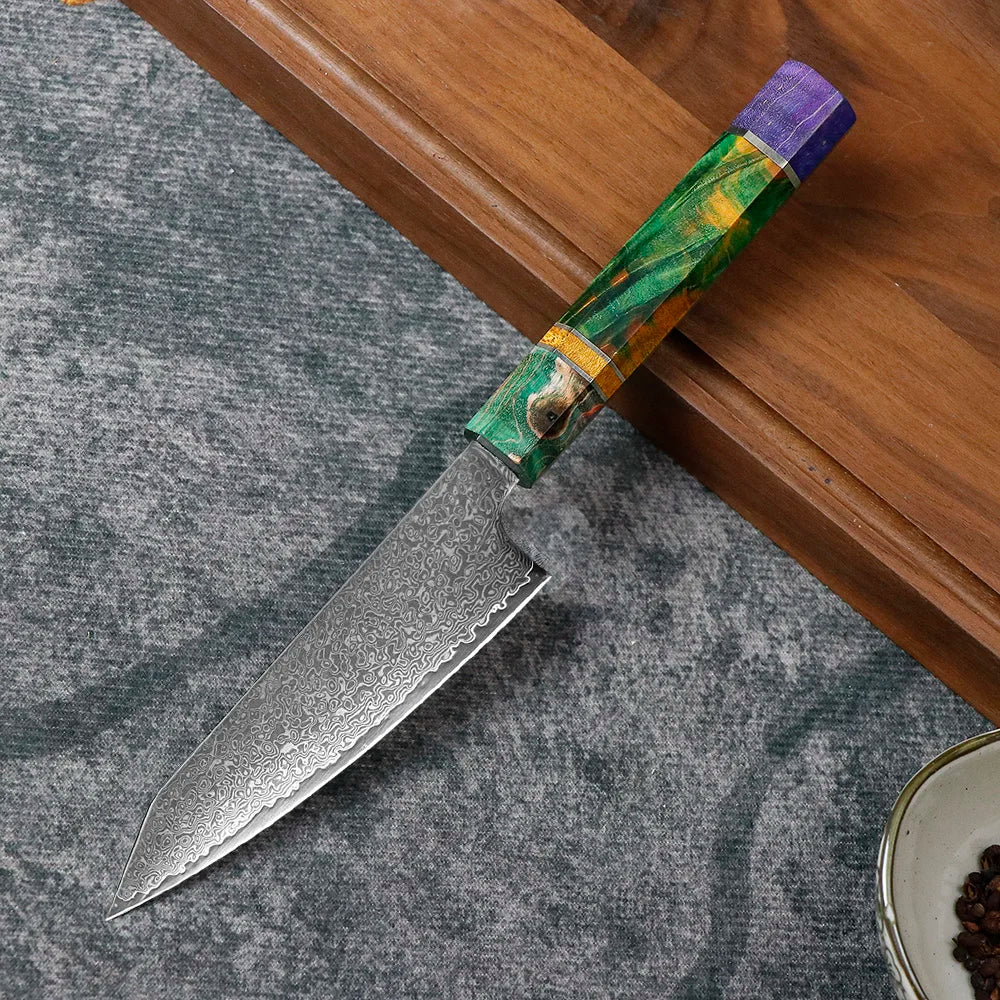 Chefswords 5-inch Utility Knife 67 layer Damascus Steel
