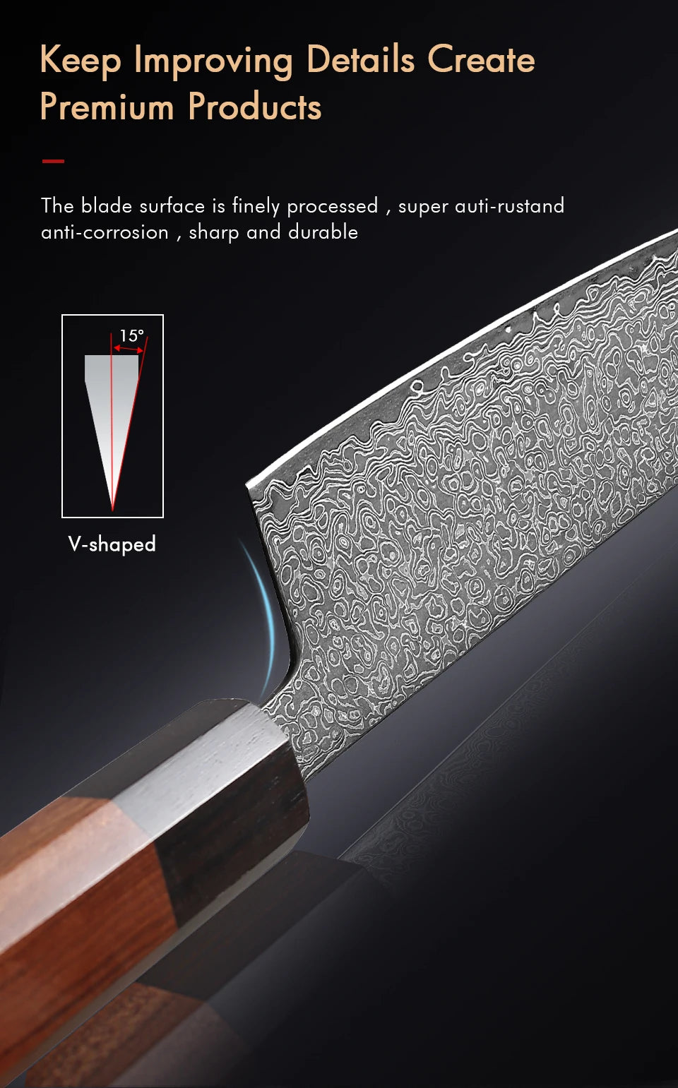 Chefswords 7-inch Japanese Kiritsuke Chef Knife