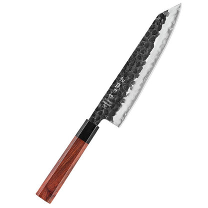 HEZHEN 1-4PC Kitchen Knife Set Slicing Stainless Steel Composite Steel Chef Santoku Nakiri Utility Rosewood Handle Gift Box