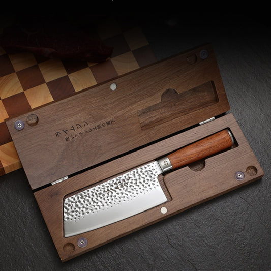 Household Minimalist Wooden Handle Cleaver Knife