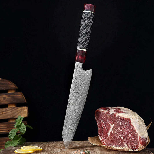 8-inch Honeycomb Handle Damascus Kitchen Knife