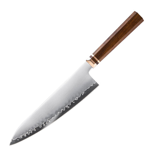 Kitchen Chef Knife Japanese Hitachi ZDP189 Powder Steel Chef Kitchen Knives with Natural Africa Mkuruti Wood Handle