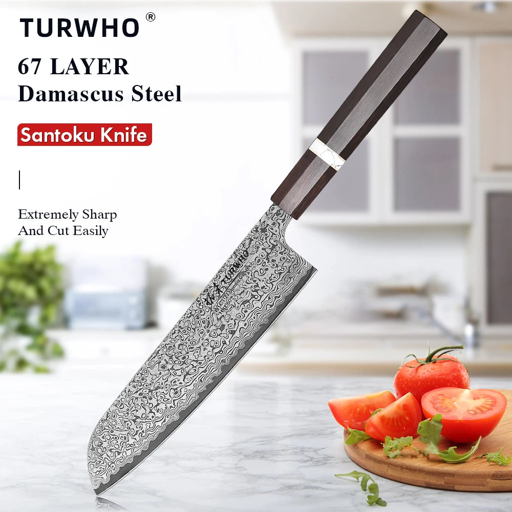 TURWHO 7-inch Santoku Knife