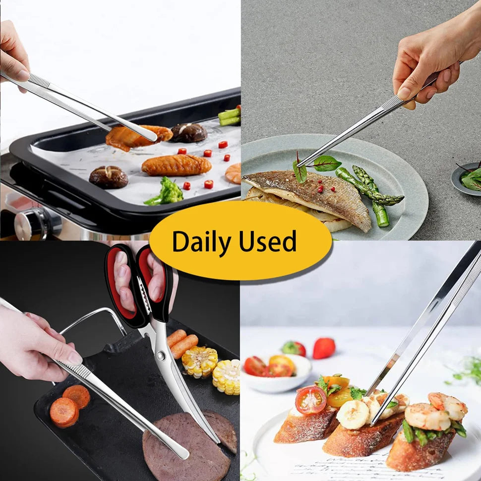 12inch Stainless Steel  Kitchen Tweezers