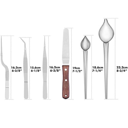 12Pcs Stainless Steel Cooking Tweezers