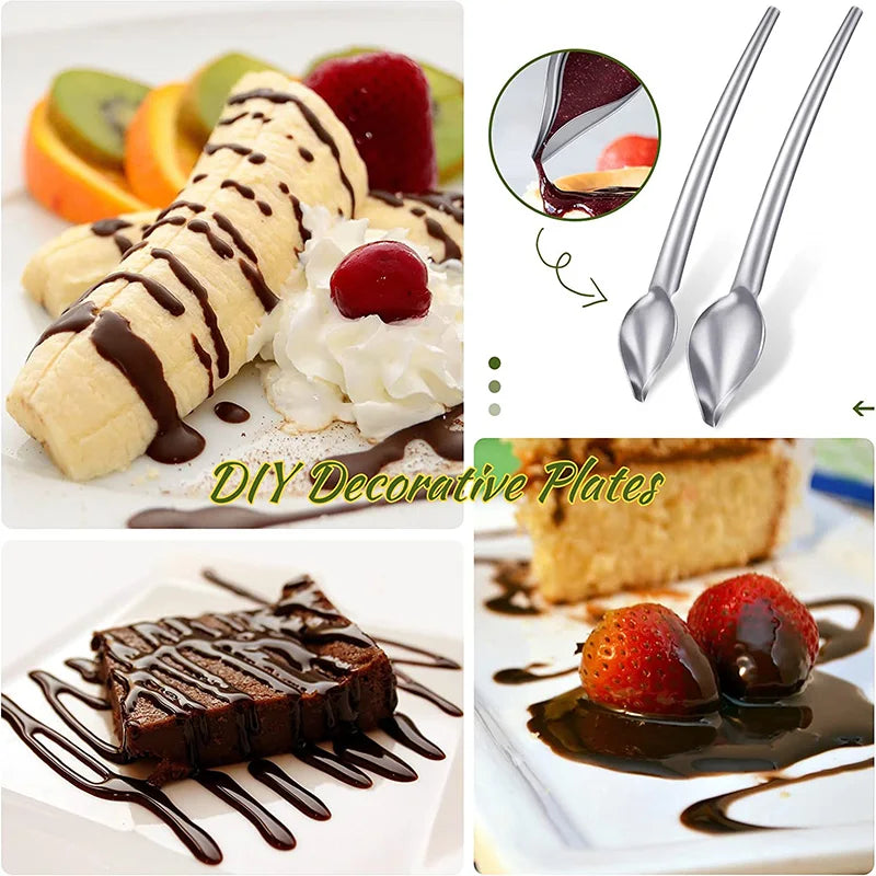 12Pcs Stainless Steel Cooking Tweezers