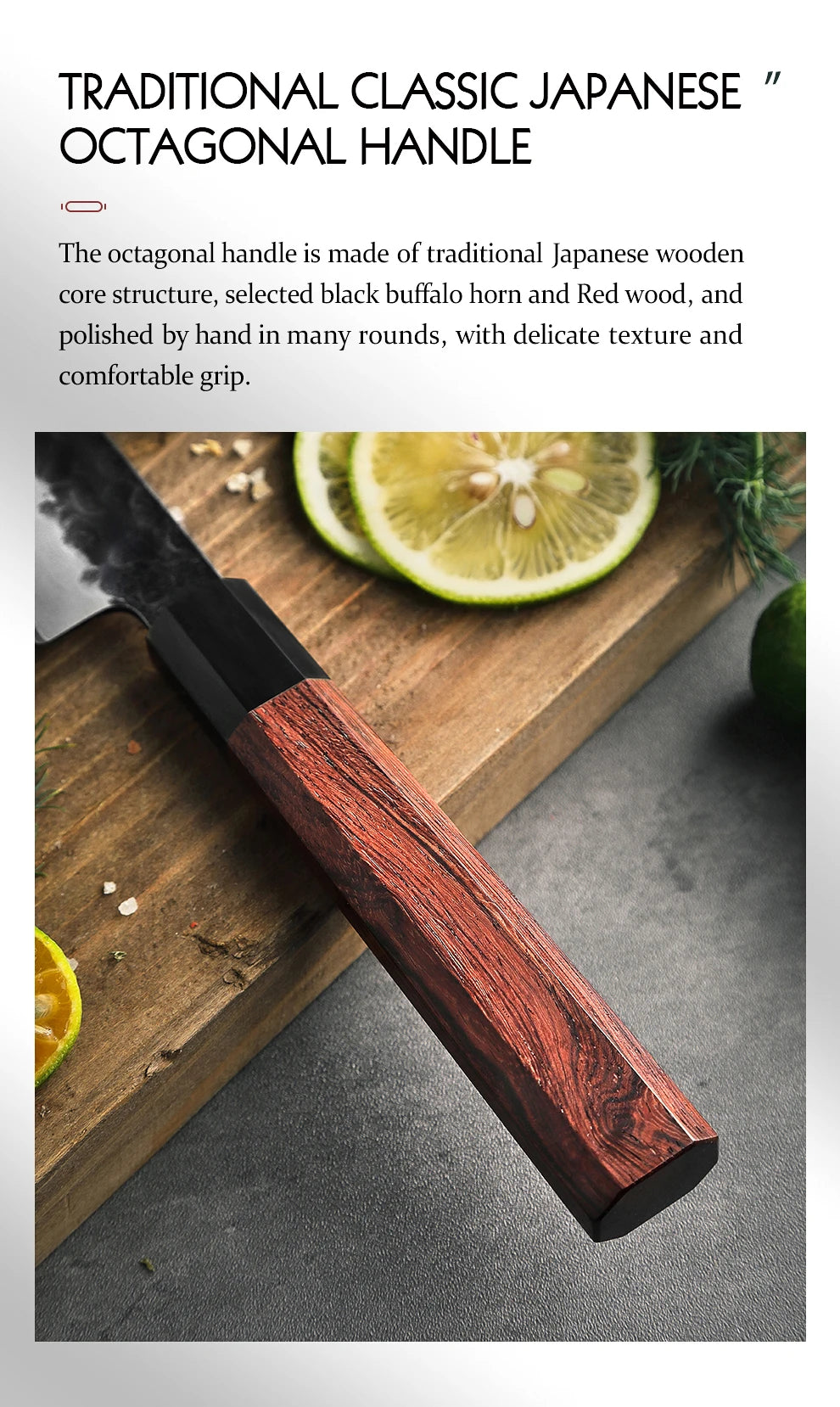 HEZHEN 4 Inch Paring Knife Three-layer Composite Steel Stainless Steel Red Wood Handle Kitchen Cooking Knives