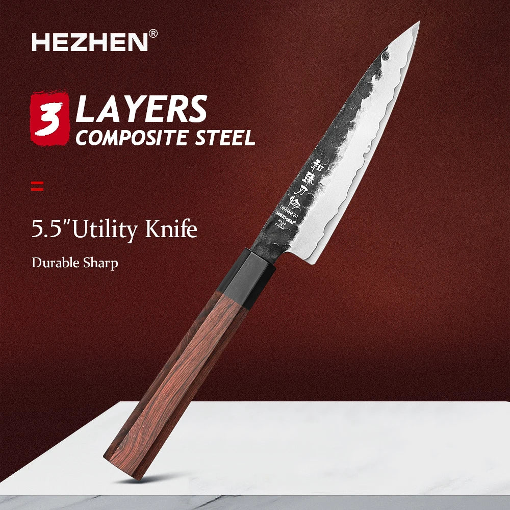 HEZHEN 1PC-4PC Kitchen Knife Set