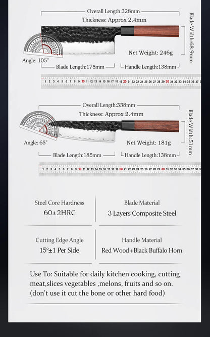 HEZHEN 1PC-4PC Kitchen Knife Set