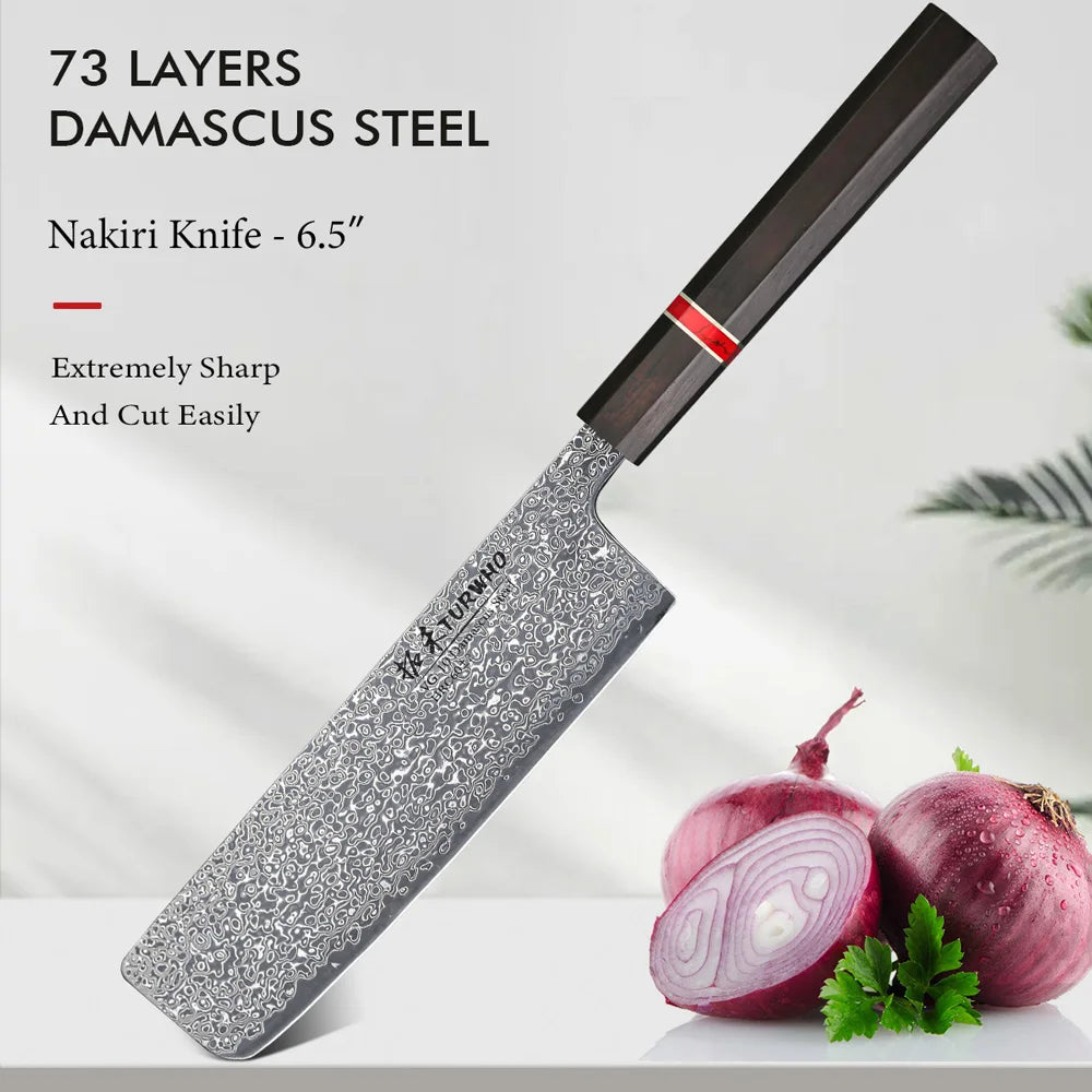 TURWHO 6.5" Japanese Nakiri Knife