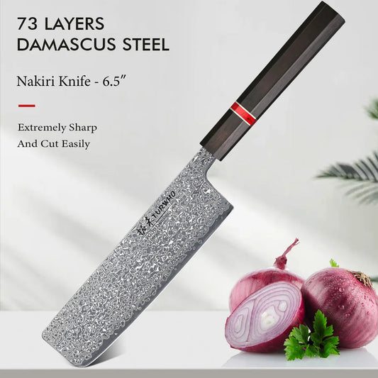 TURWHO 6.5" Japanese Nakiri Knife