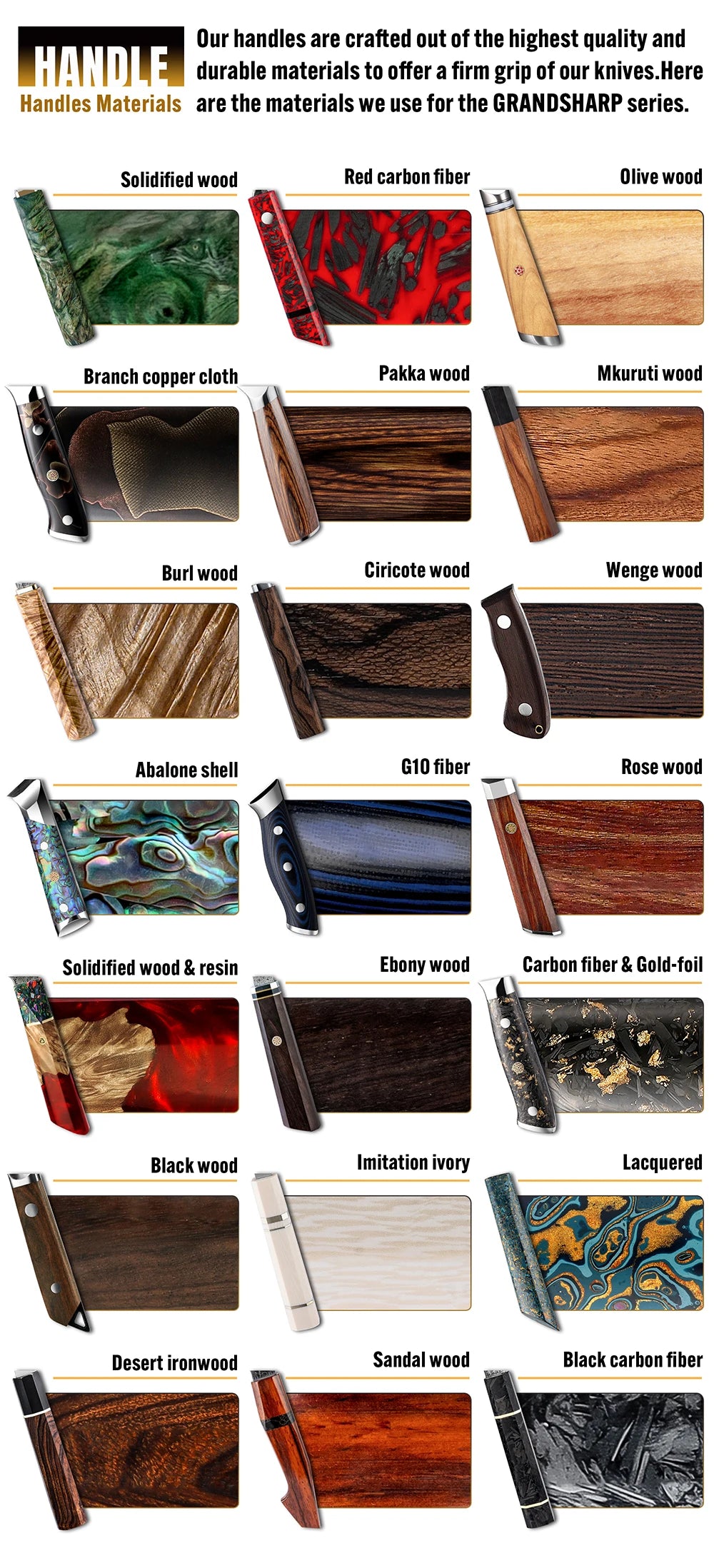 Chefswords 1-6Pcs Damascus Steel Knife Set