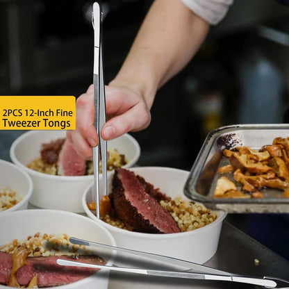 12inch Stainless Steel  Kitchen Tweezers