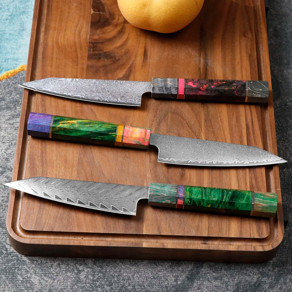 Chefswords 5-inch Utility Knife 67 layer Damascus Steel
