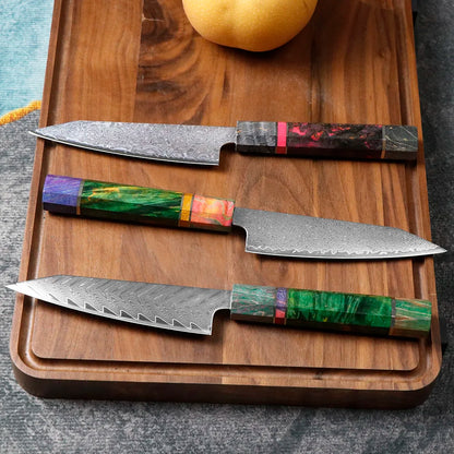 Chefswords 5-inch Utility Knife 67 layer Damascus Steel