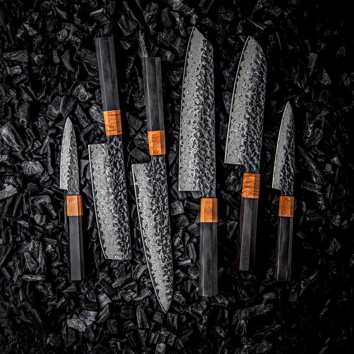 Chefswords 1-6Pcs Damascus Steel Knife Set